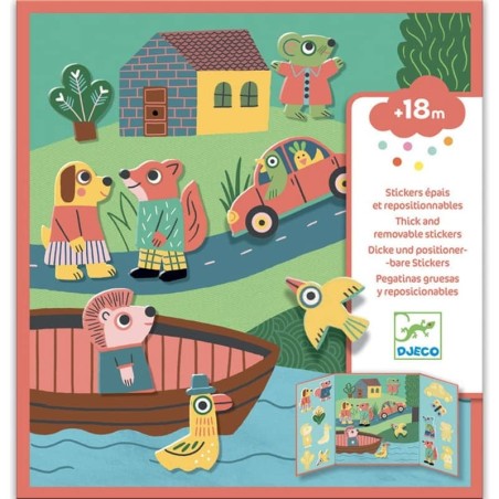 Stickers Repositionnables d'Animaux
