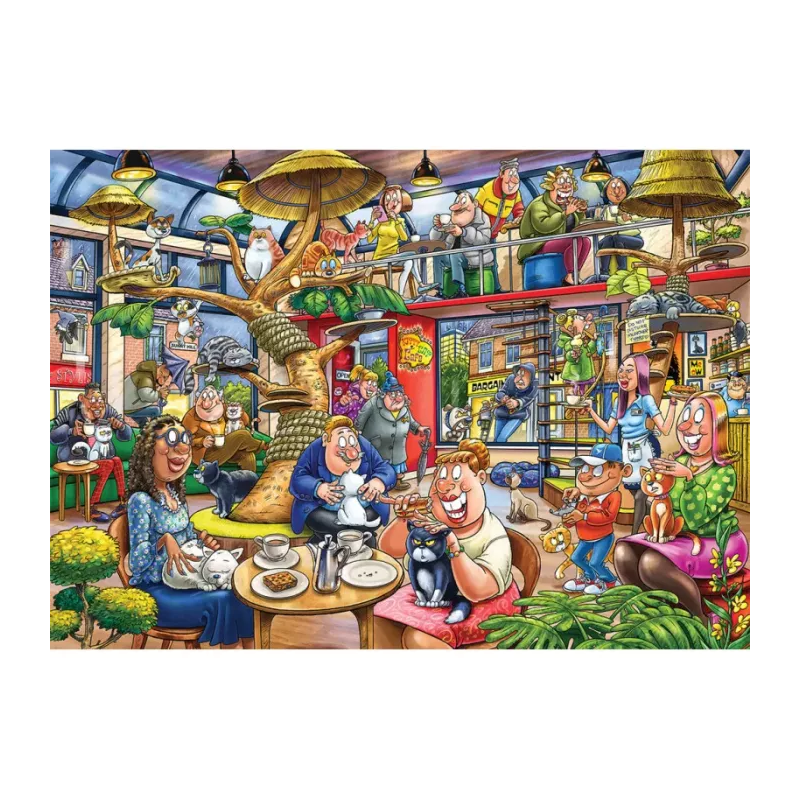 Puzzle 1000 pièces WASGIJ 28 Folie Féline !