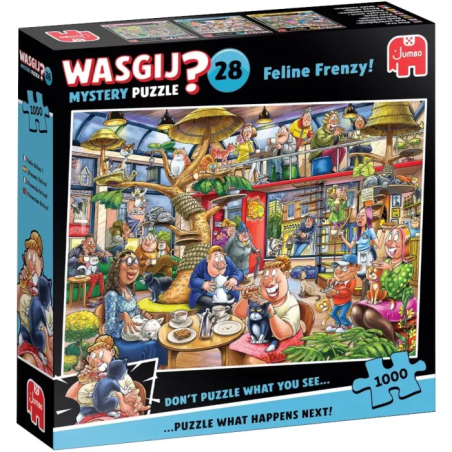 Puzzle 1000 pièces WASGIJ 28 Folie Féline !