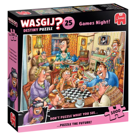 Puzzle 1000 pièces WASGIJ 25 Soirée De Jeux !