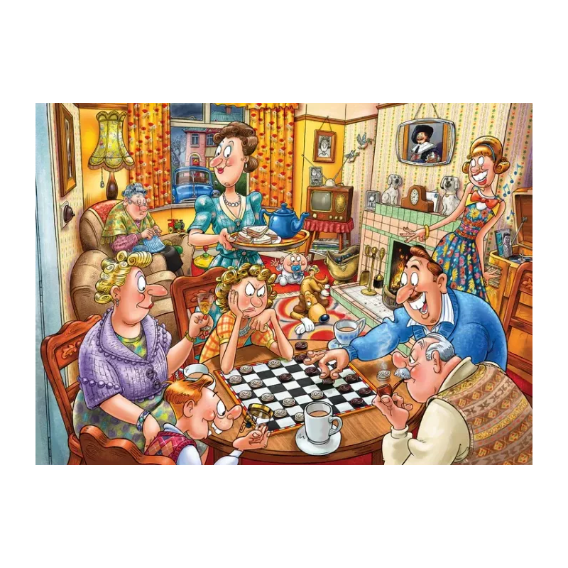 Puzzle 1000 pièces WASGIJ 25 Soirée De Jeux !