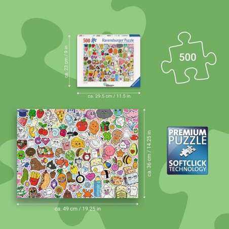 Puzzle 500 pièces - Stickers Kawaii