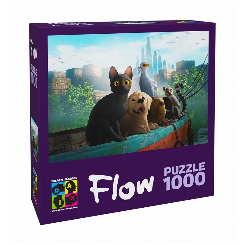 Puzzle 1000 pièces - Film Flow : Animaux sur le Bateau