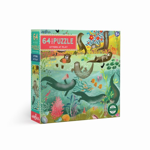 Puzzle 64 pièces - Loutres