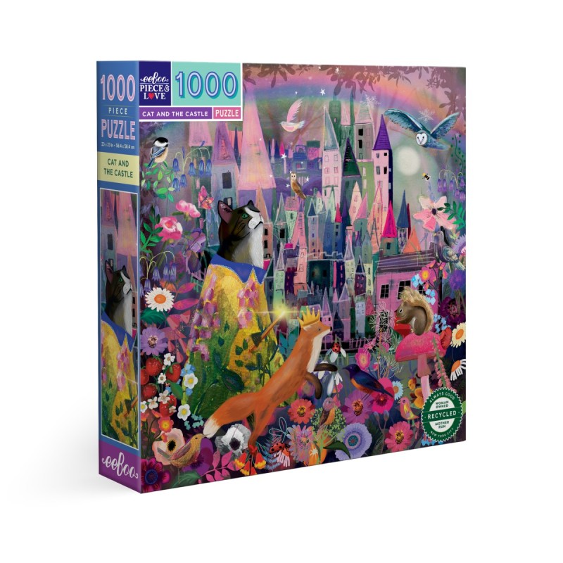 Puzzle 1000 pièces - Cat And The Castle
