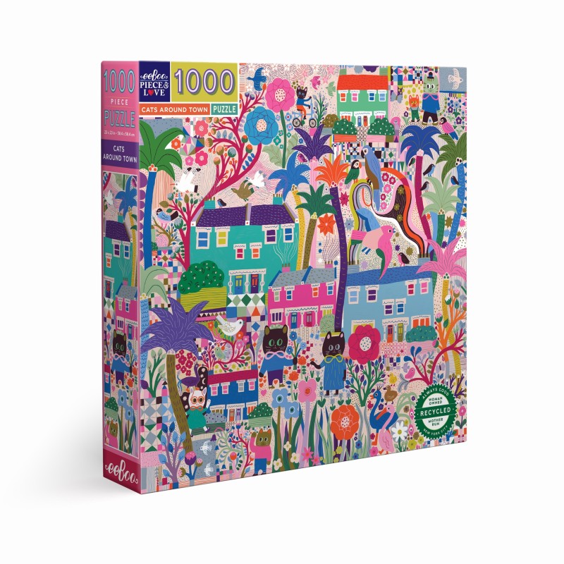 Puzzle 1000 pièces - Cats Around Town
