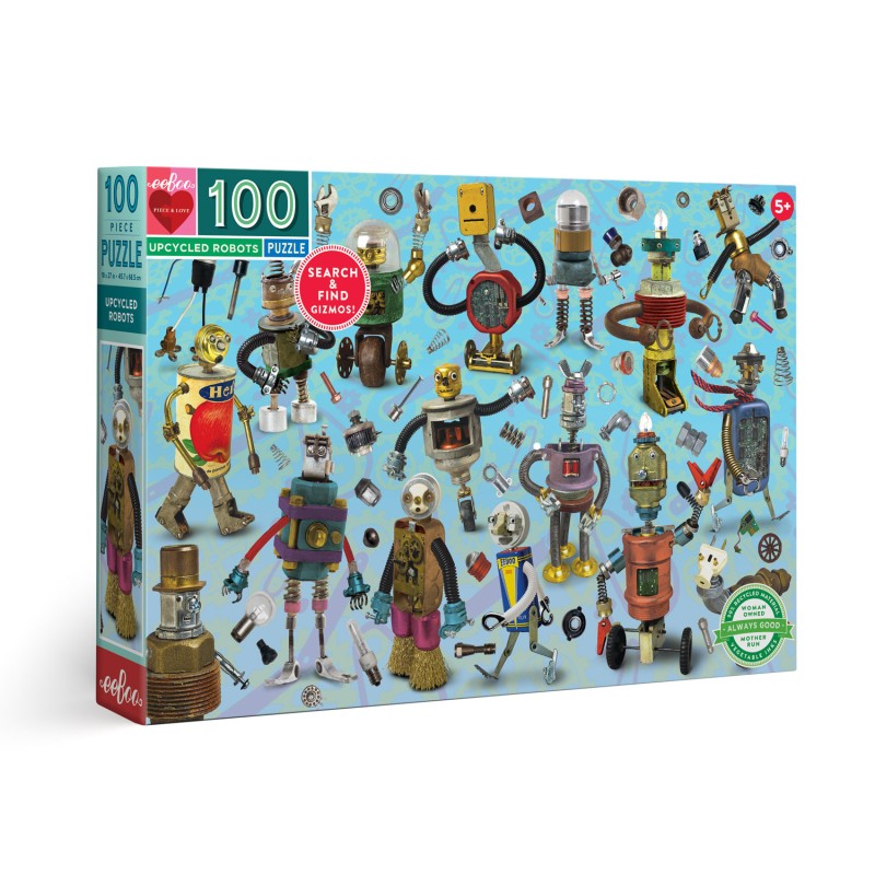 Puzzle 100 pièces - Robots Recyclés