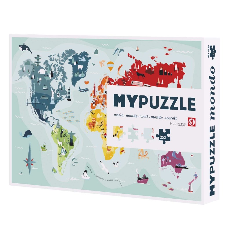 Puzzle 252 pièces - Mypuzzle Monde