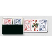 Jeu de Patience Mini 2 x 55 Cartes