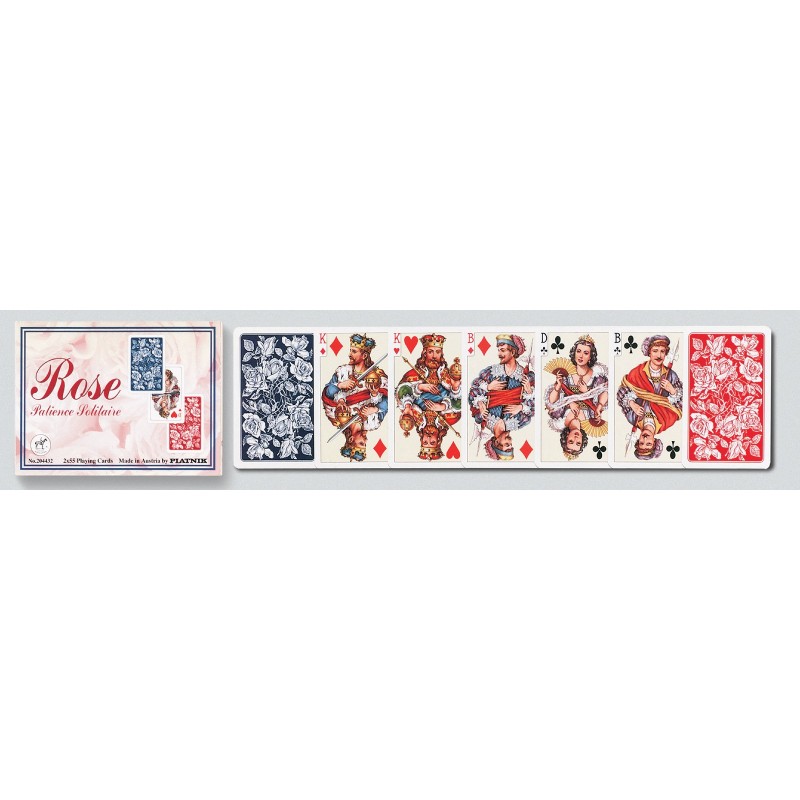 Jeu Cartes de Patience - Rose