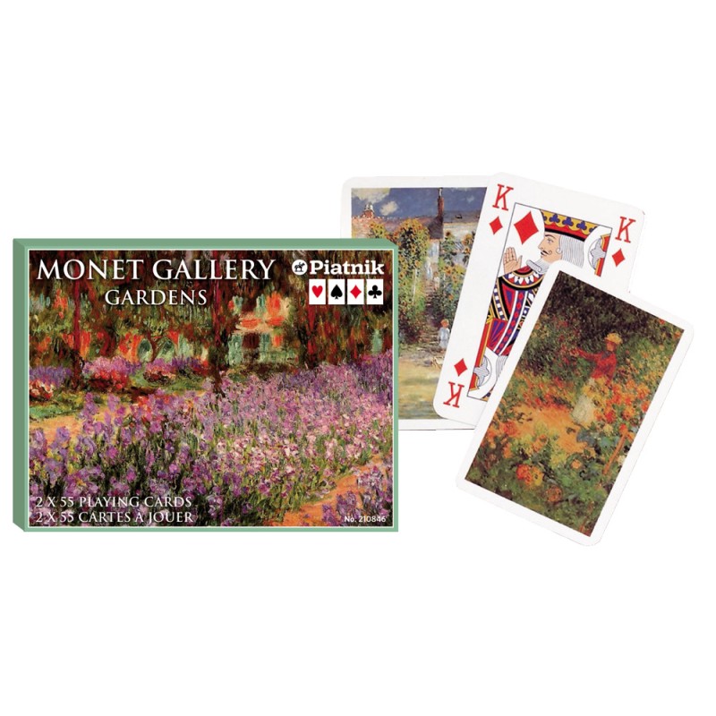 Coffret double cartes à jouer Jardins de Monet
