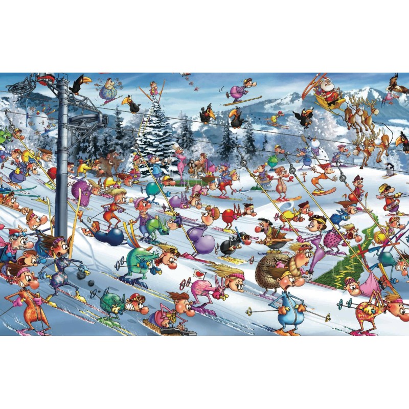 Puzzle 1000 pièces - Ski de Noël de Ruyer