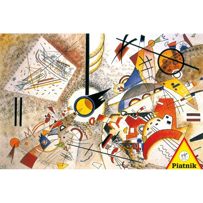 Puzzle 1000 pièces - Kandinsky : Bustling Aquarelle 1923