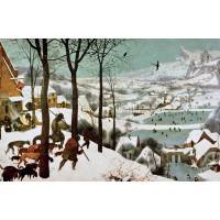 Puzzle 1000 pièces - Chasseurs Dans La Neige