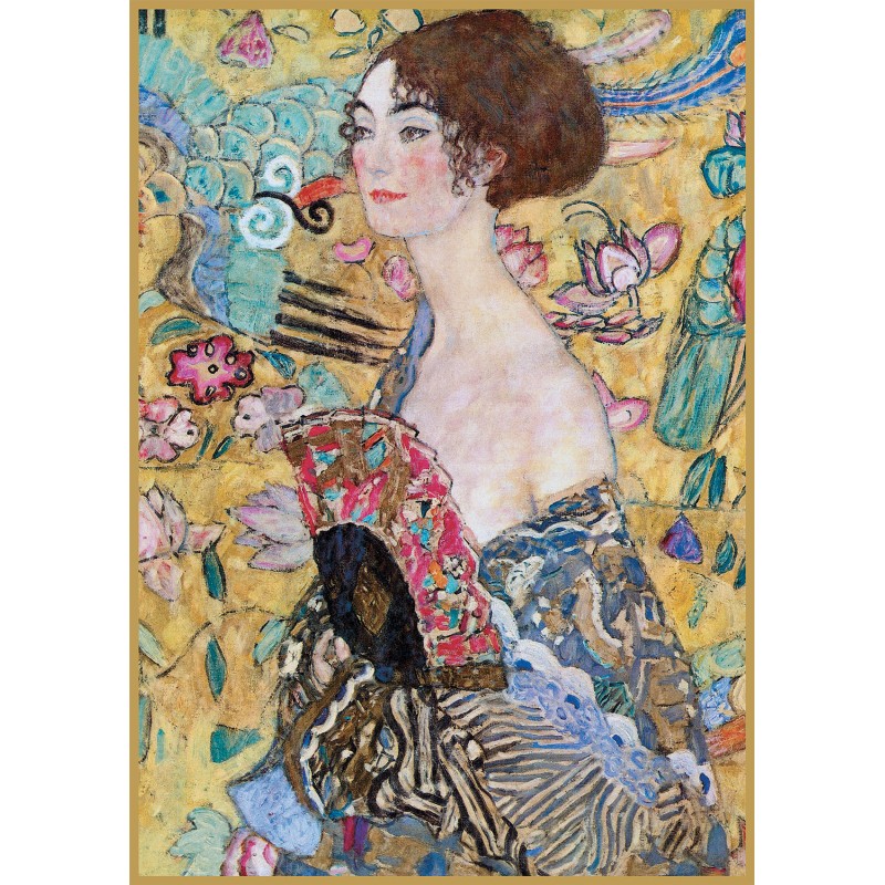 Puzzle 1000 pièces - Dame à l'éventail de Gustav Klimt