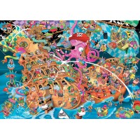 Puzzle 1000 pièces - Le Pirate Rose