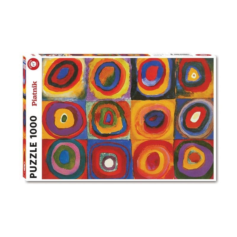 Puzzle 1000 pièces - Carrés avec Cercles, Kandinsky
