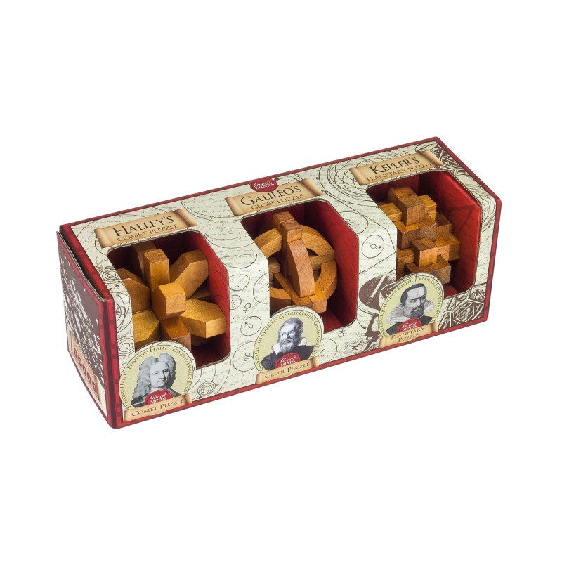 Set de 3 Casse-Têtes en Bois