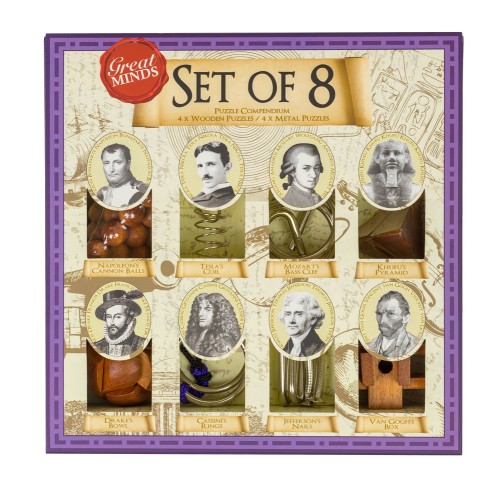 Set de 8 Casse-Têtes en Bois