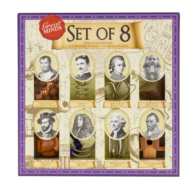 Set de 8 Casse-Têtes en Bois