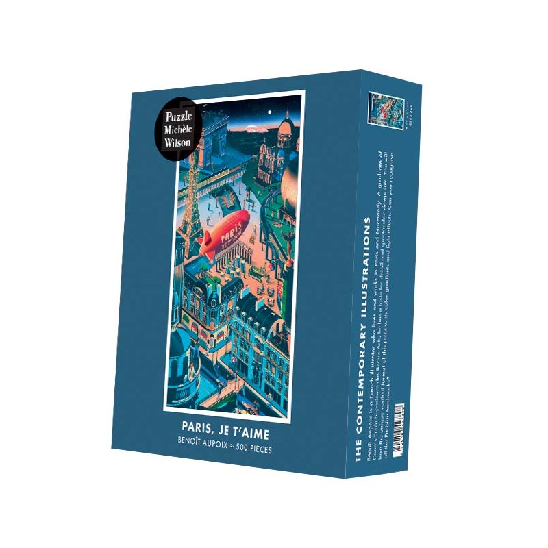 Puzzle 500 pièces - Paris, Je T'Aime, Benoit Aupoix