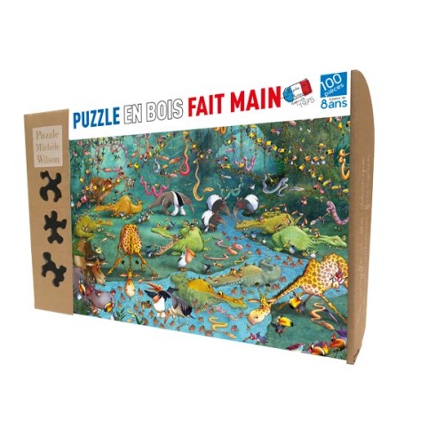 Puzzle 100 pièces - Crocos...