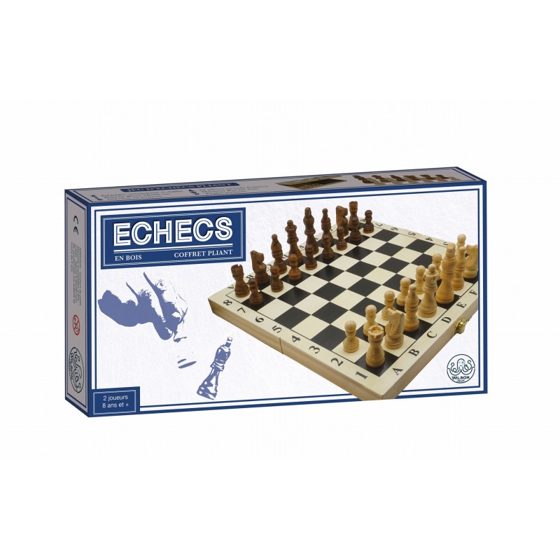 Coffret Echecs Imprimé 28cm