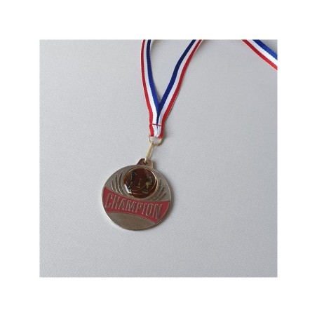 Médaille Echecs Champions 50mm - Argent