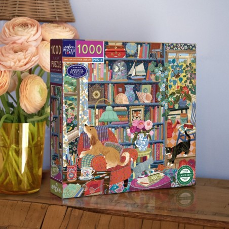 Puzzle 1000 pièces - English Cottage Library