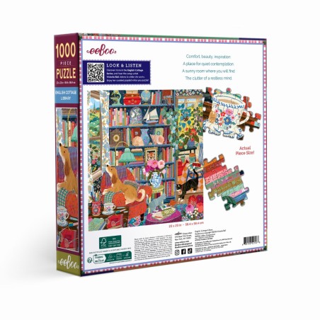 Puzzle 1000 pièces - English Cottage Library