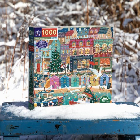 Puzzle 1000 pièces - English Seaside Christmas