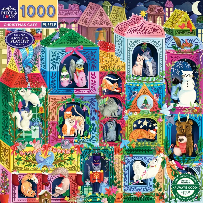Puzzle 1000 pièces - Christmas Cats