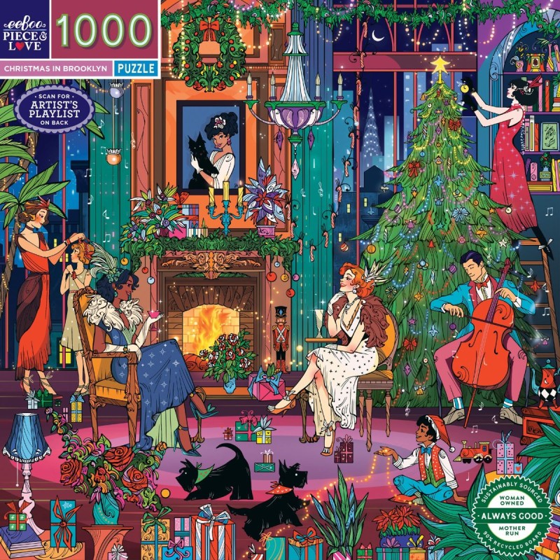 Puzzle 1000 pièces - Christmas in Brooklyn