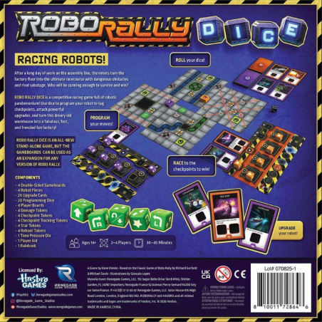 Robo Rally Dice - Jeu de Dés (Anglais)