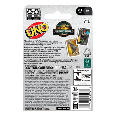 Uno Jurassic World