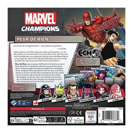 Marvel Champions Extension Peur De Rien
