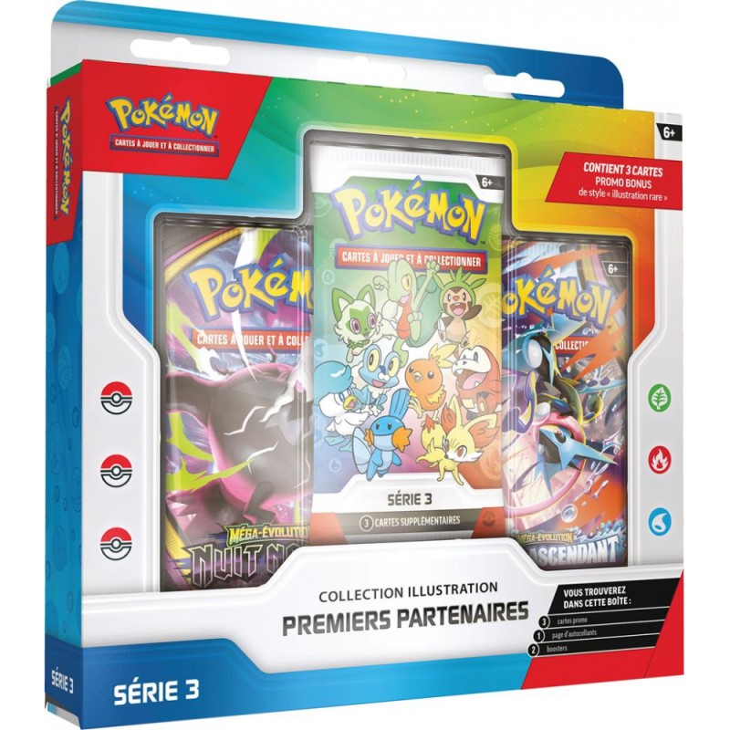 Coffret Pokémon Collection Illustration Premiers Partenaires Série 3