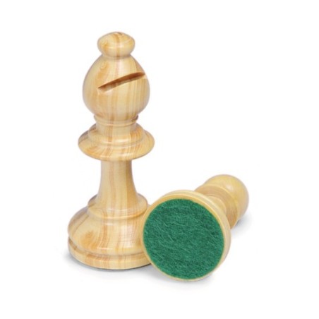 Pièces d'Echecs Chavet Plombées-Feutrées n°3 - Taille 4
