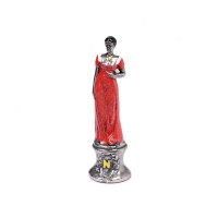 Pièces d'Echecs Napoleon Metal Peint - Taille 3.5