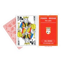 Cartes Dal Negro 100% plastique Rouge